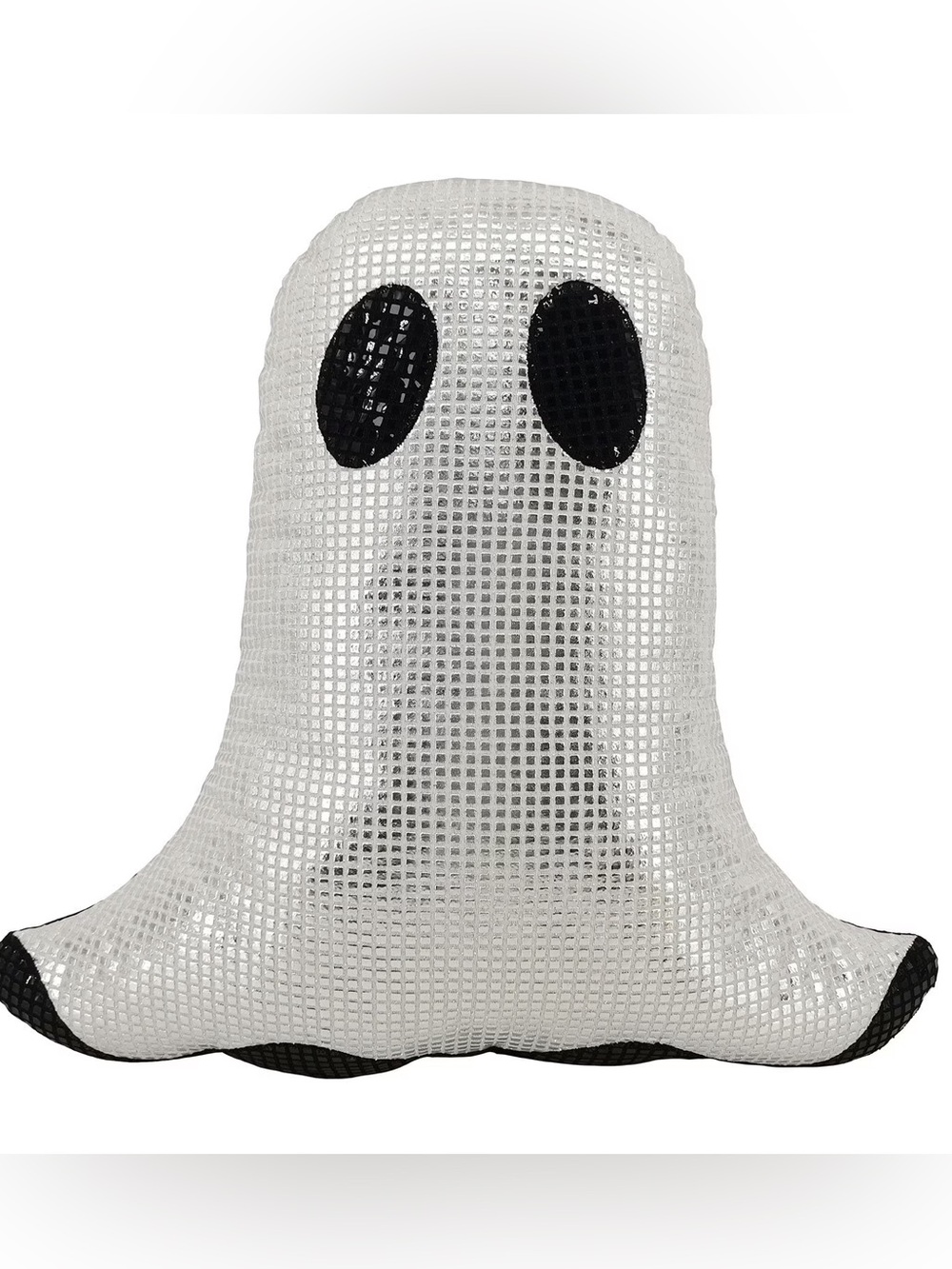 Disco Ghost Sequin Throw Pillow